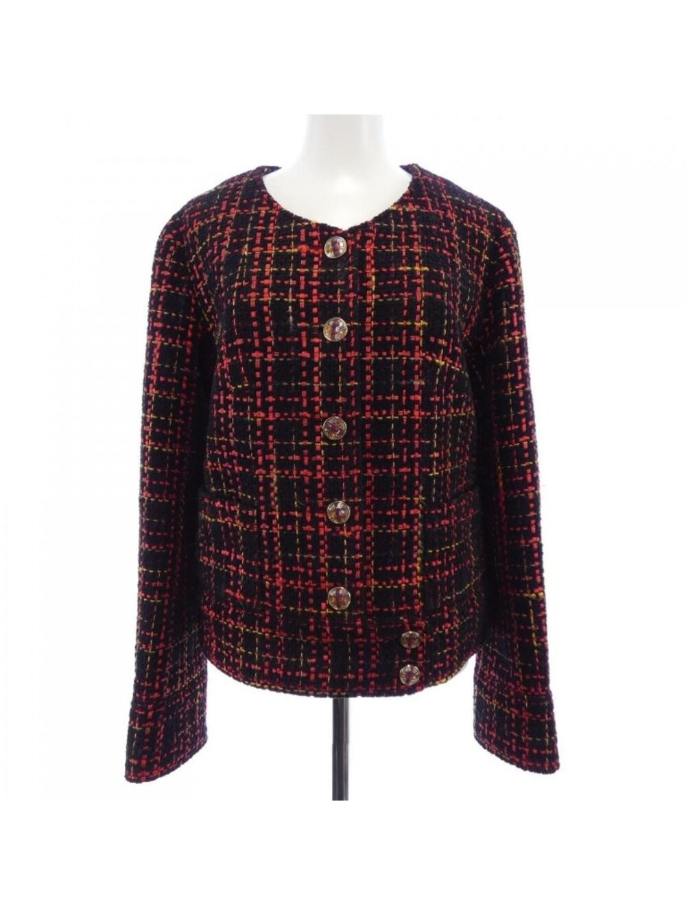 Chanel Collarless Jacket Black